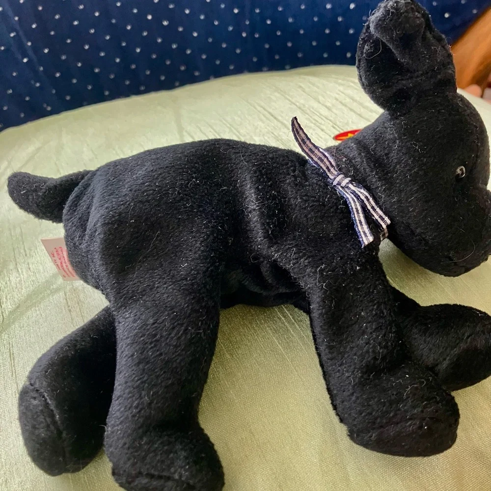 98 Ty Luke Black Lab Beanie Baby Dog Tush Tag 99 - Picture 7 of 14